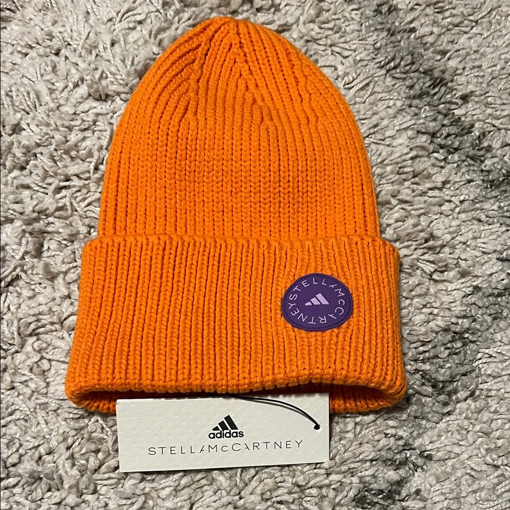 ADIDAS + STELLA MCCARTNEY Vibrant Orange Knit Hat